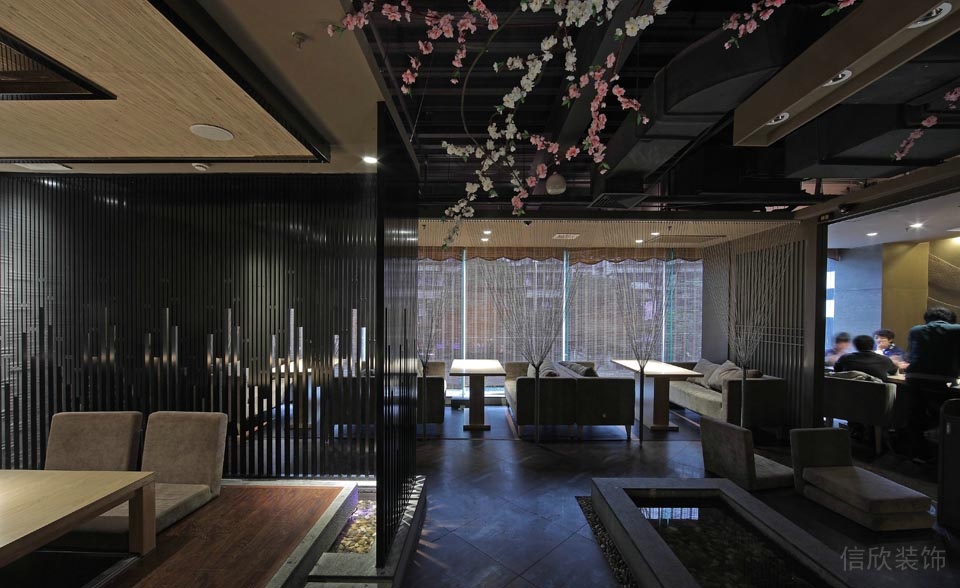 900平方日本料理店餐厅装修