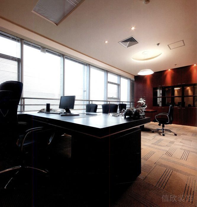 天宇国际贸易有限公司中式风格办公室装修工程