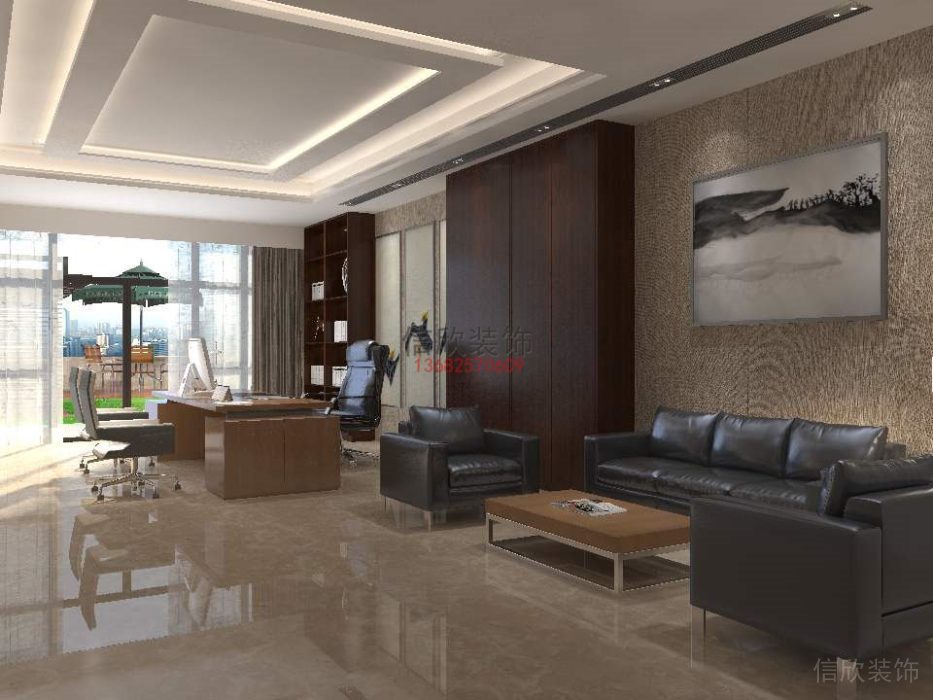 深圳办公室装修-沙发区-朗曼科技公司