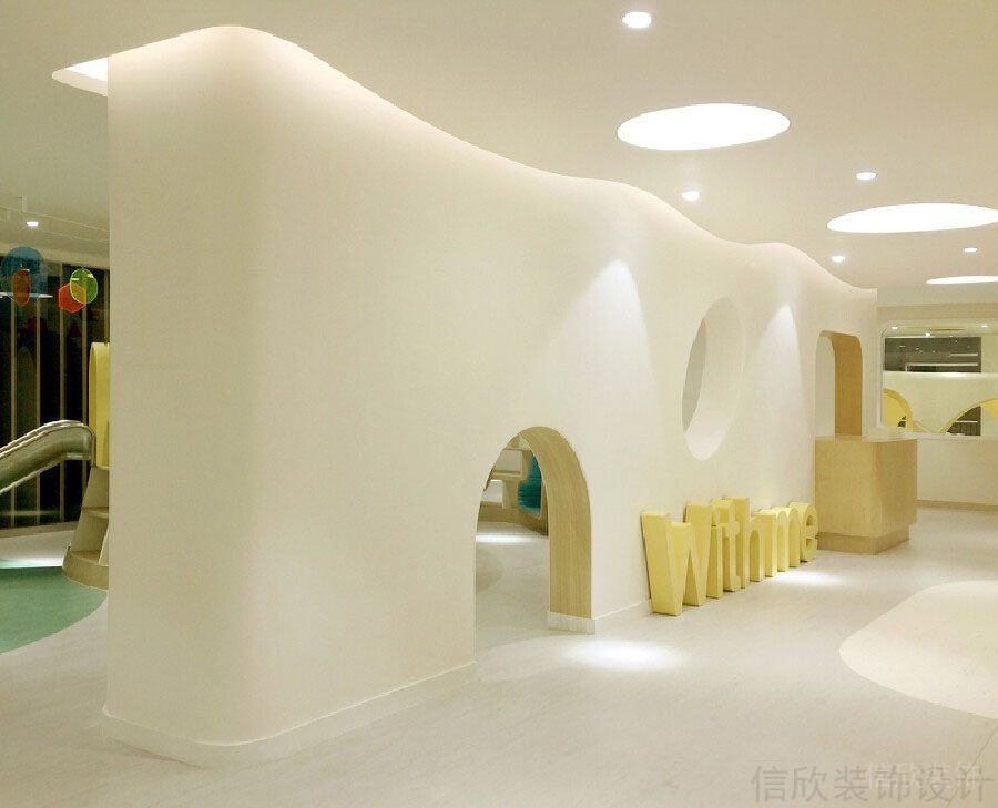 深圳和协幼儿园装修设计-造型墙装修设计
