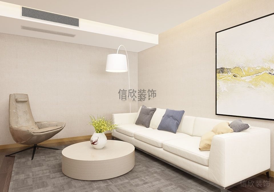 深圳罗湖莲塘现代办公室装修洽谈区