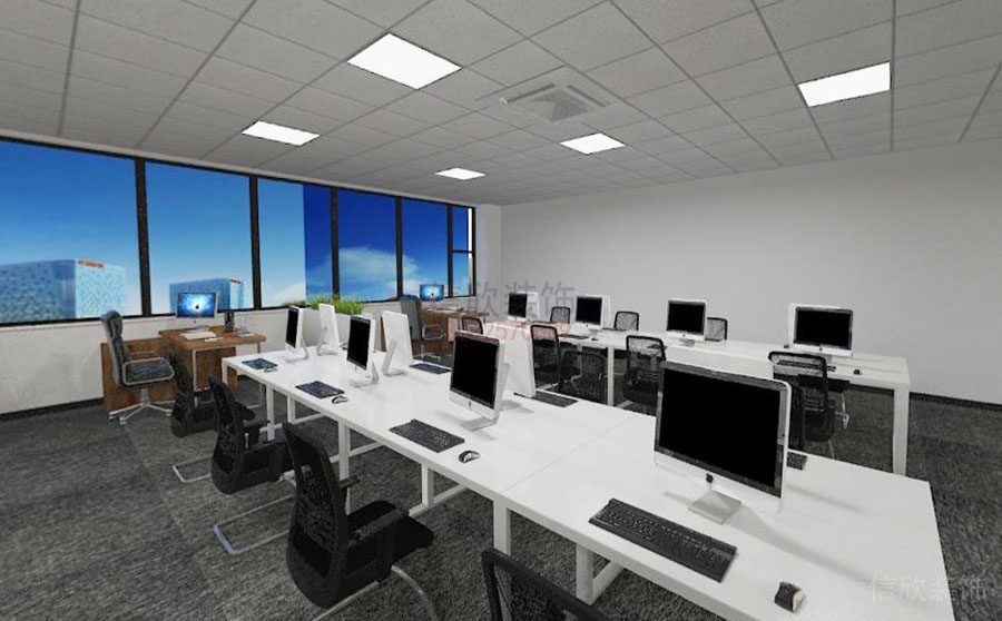 南山区科技园现代风格办公室装修设计