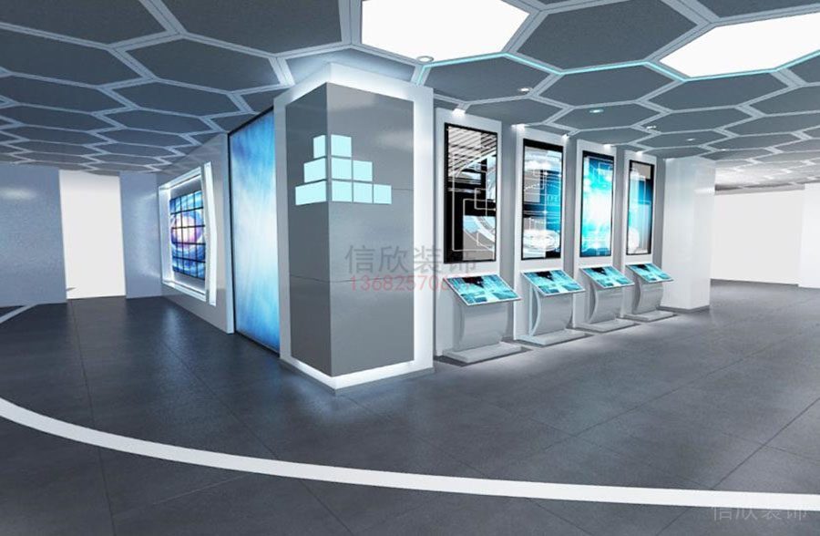 深圳科技展厅装修设计-触摸屏展示区