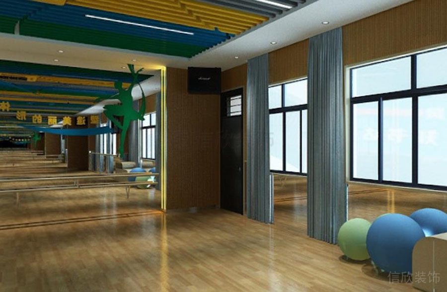 施华舞蹈培训中心中心设计健身球
