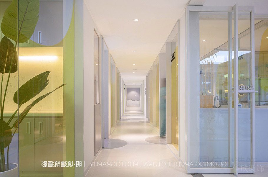 深圳罗湖儿童牙科诊所装修设计走廊