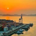 落日观景区海景房阳台视角