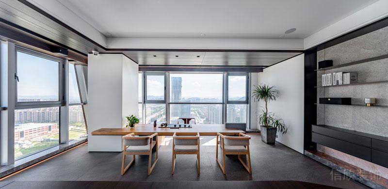 办公室现代风总裁办公室效果图(3)