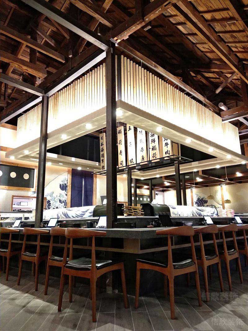 日式餐厅吧台区设计效果