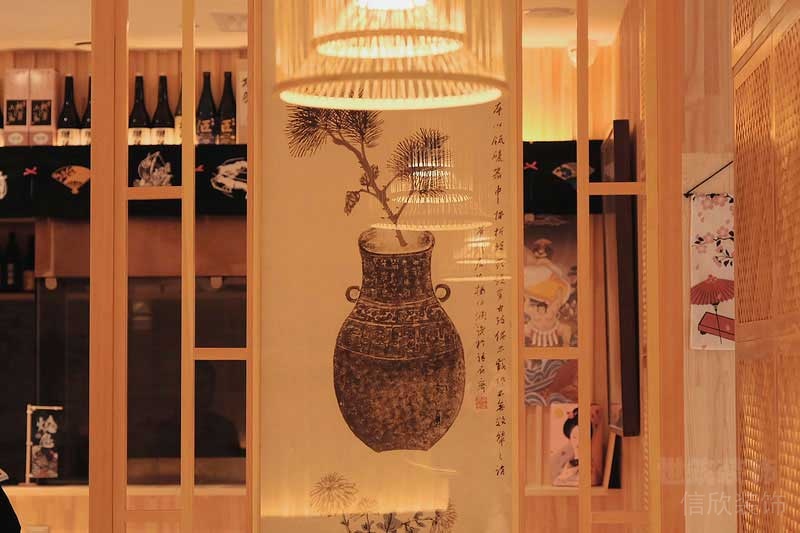 日式风格餐厅卡座吊灯
