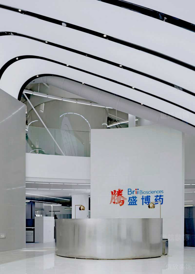 现代风格办公室前厅天花吊顶