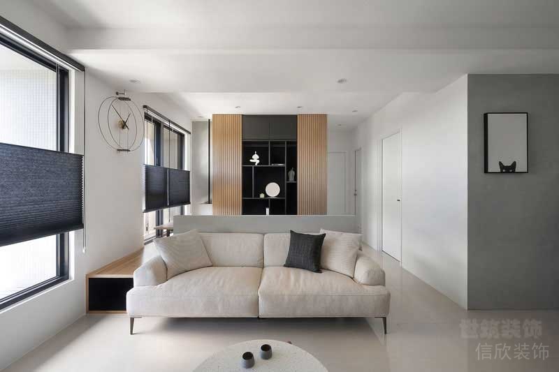 现代风格公寓空间客厅布艺沙发