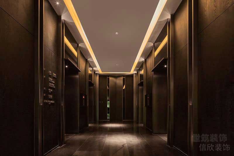 现代风格酒店空间电梯厅