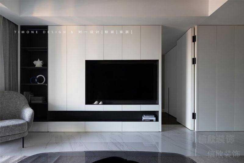 现代风格家居客厅电视背景墙