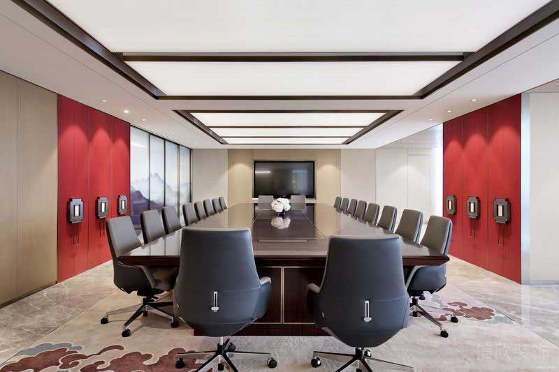 新中式风格办公室会议室桌椅