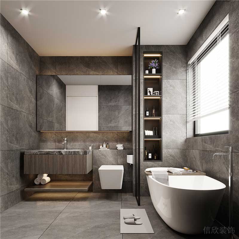 盐田区极简风格办公室装修设计总经理休息室淋浴房