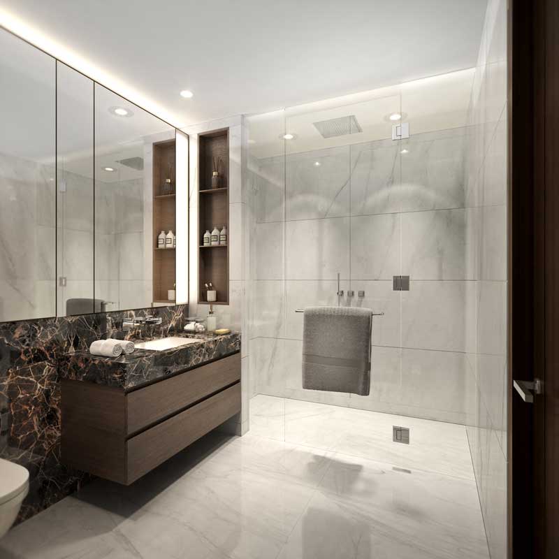 深圳罗湖区现代风格酒店式公寓住宅装修图片洗手间