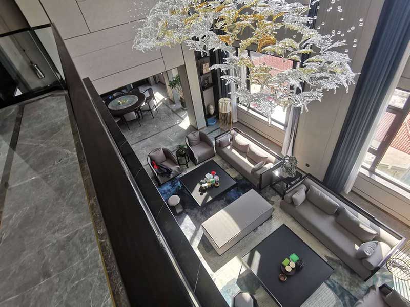 深圳南山新中式家居装修设计图客厅软装陈设
