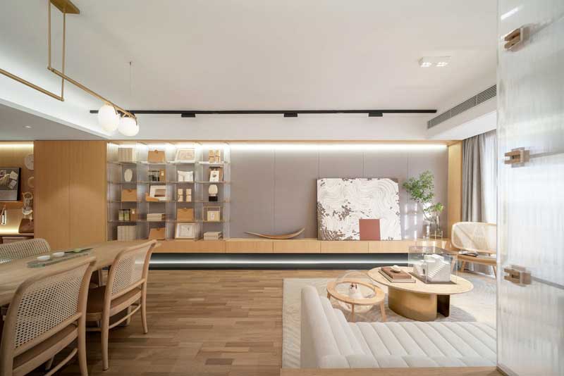 深圳南山北欧风格家装装修设计客厅电视背景墙