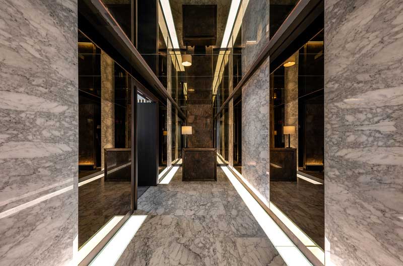 深圳罗湖区现代风格酒店式公寓住宅装修图片电梯厅