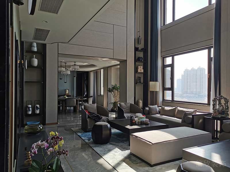 深圳南山新中式家居装修设计图客厅效果图