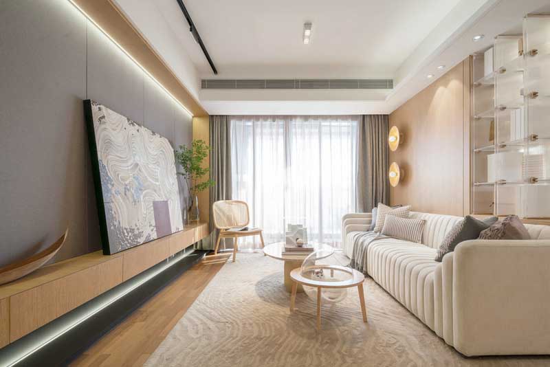 深圳南山北欧风格家装装修设计客厅家具