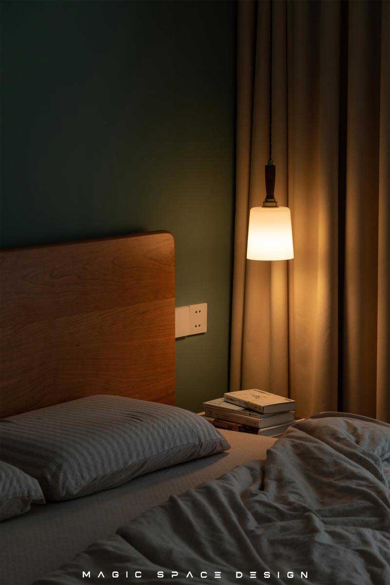 深圳罗湖北欧风格家居装修设计卧室灯具