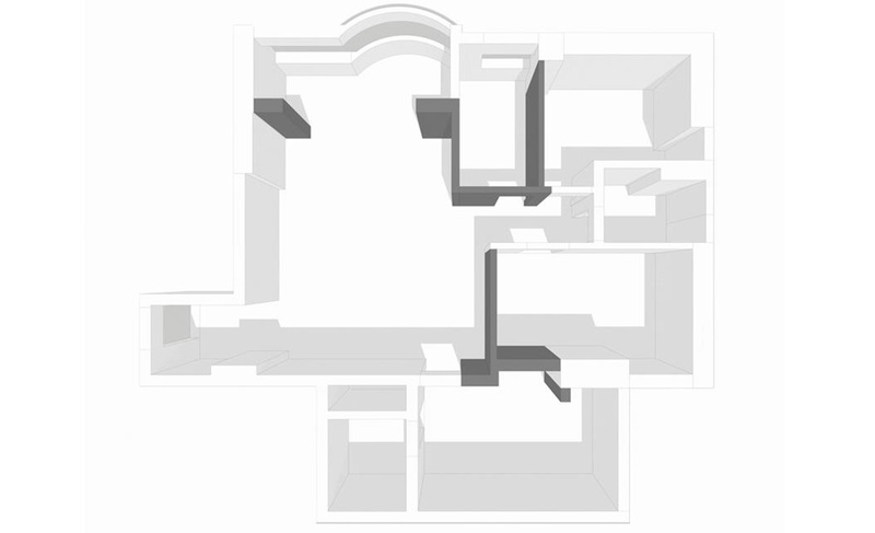 深圳盐田区三房小户型家装装修-原机构图