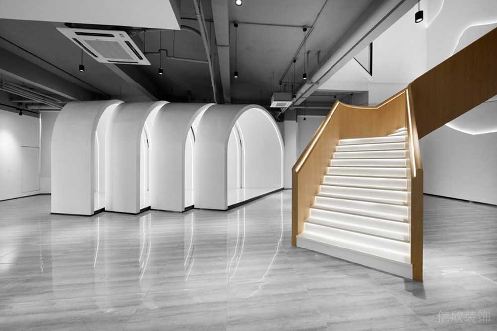 宝安区朗峻广场现代简约风格办公室装修设计元素概念