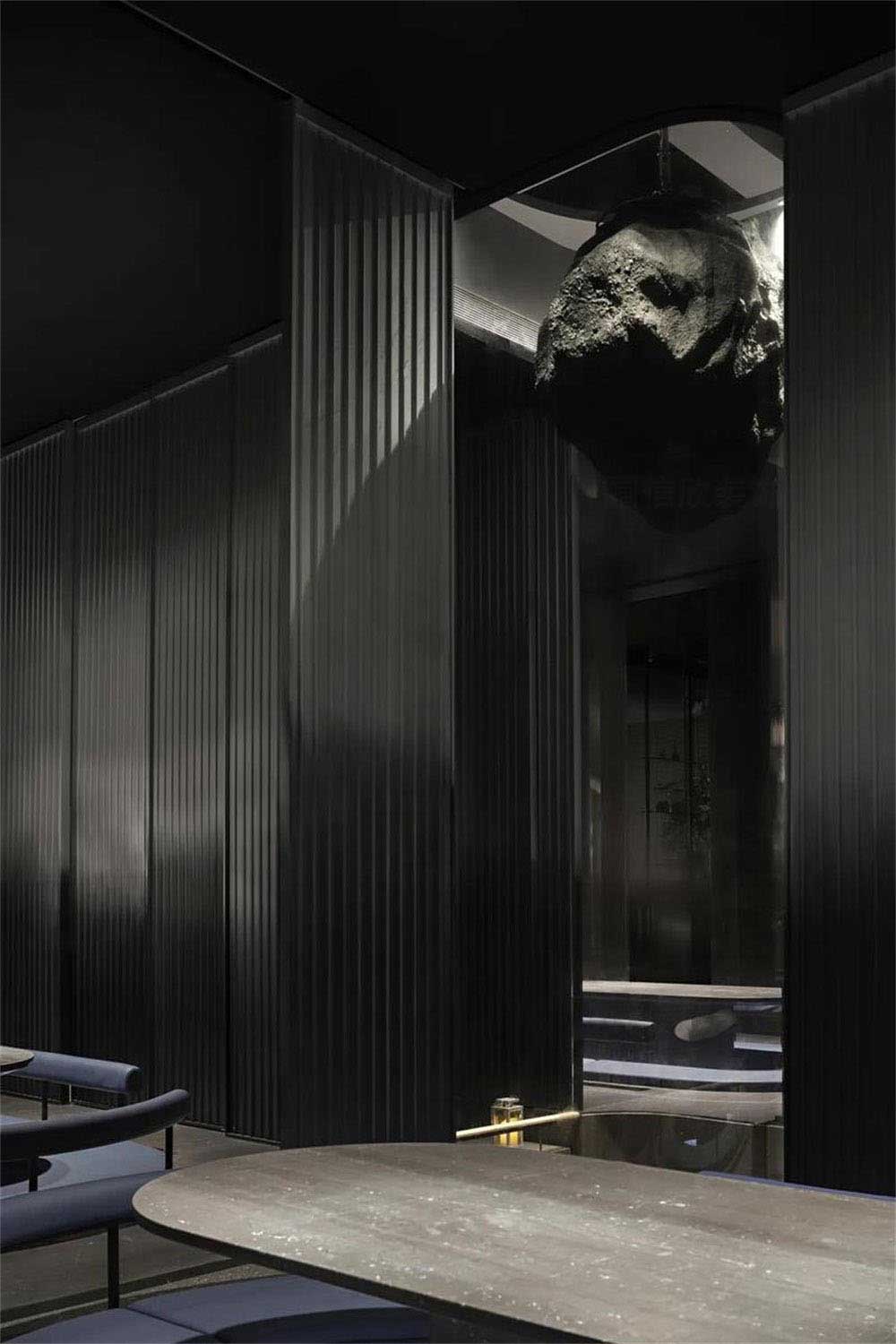 简约风格日本料理铁板烧餐厅装修设计贵宾区