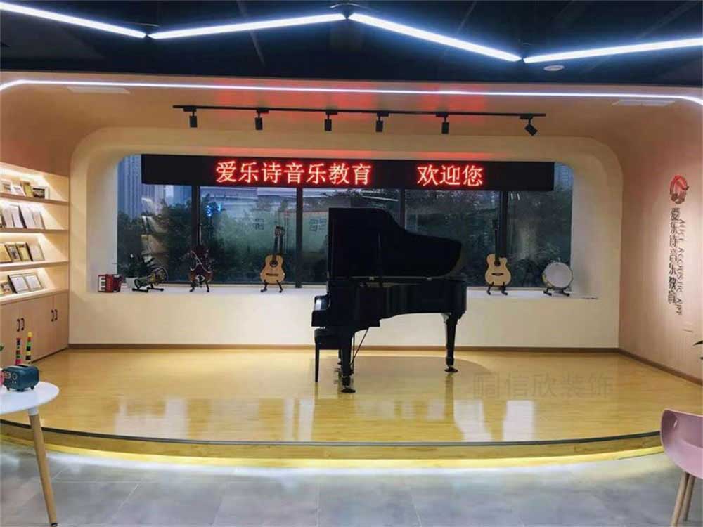深圳罗湖艺术培训中心装修设计大厅
