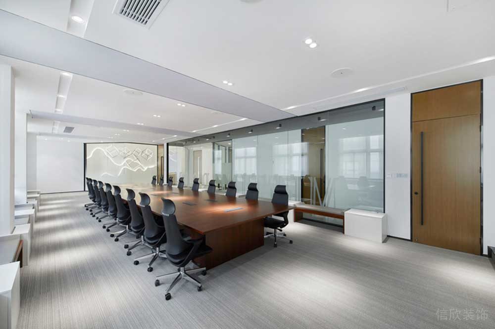 宝安区朗峻广场现代简约风格办公室装修设计办公家具