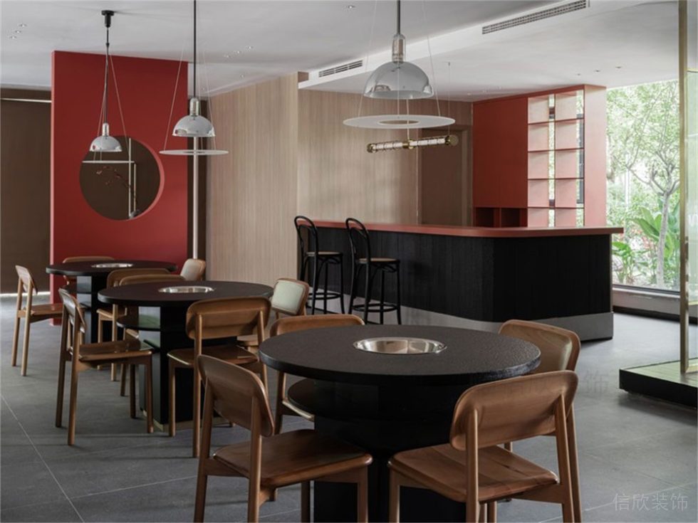 现代中式风格京味餐厅装修设计家具组合