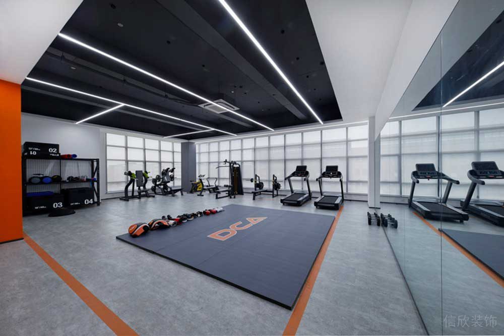 南山区讯美科技广场现代风格办公室装修健身房