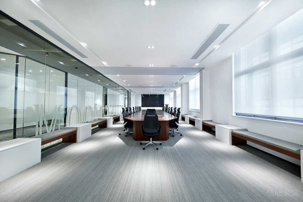 宝安区朗峻广场现代简约风格办公室装修设计会议室效果图