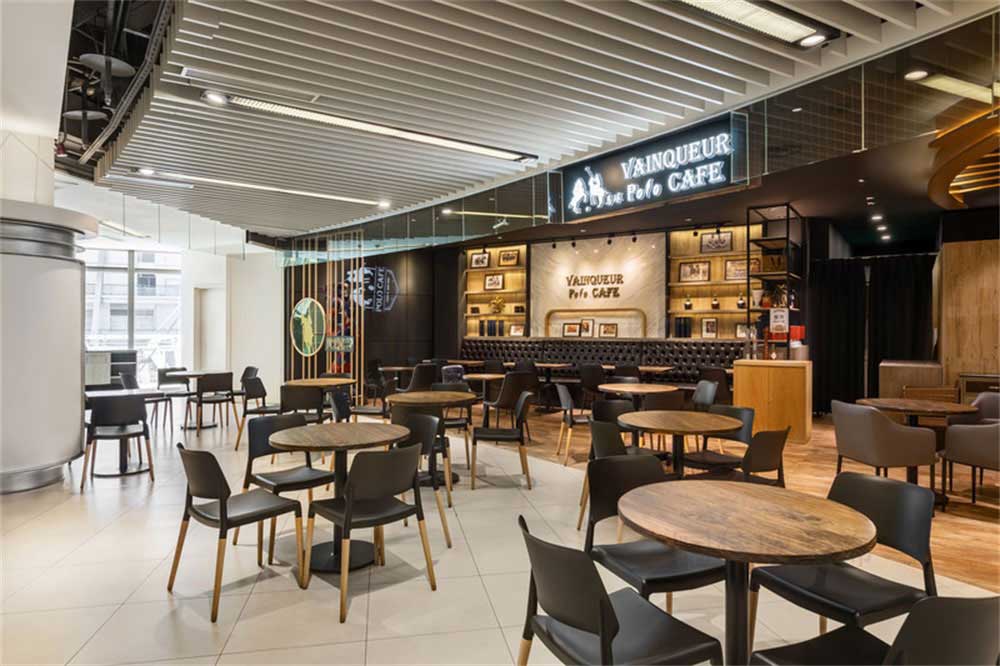 深圳宝安工业风咖啡厅装修设计工程散座区