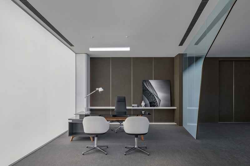 南山区中科纳能大厦现代简约风格办公室装修色彩搭配
