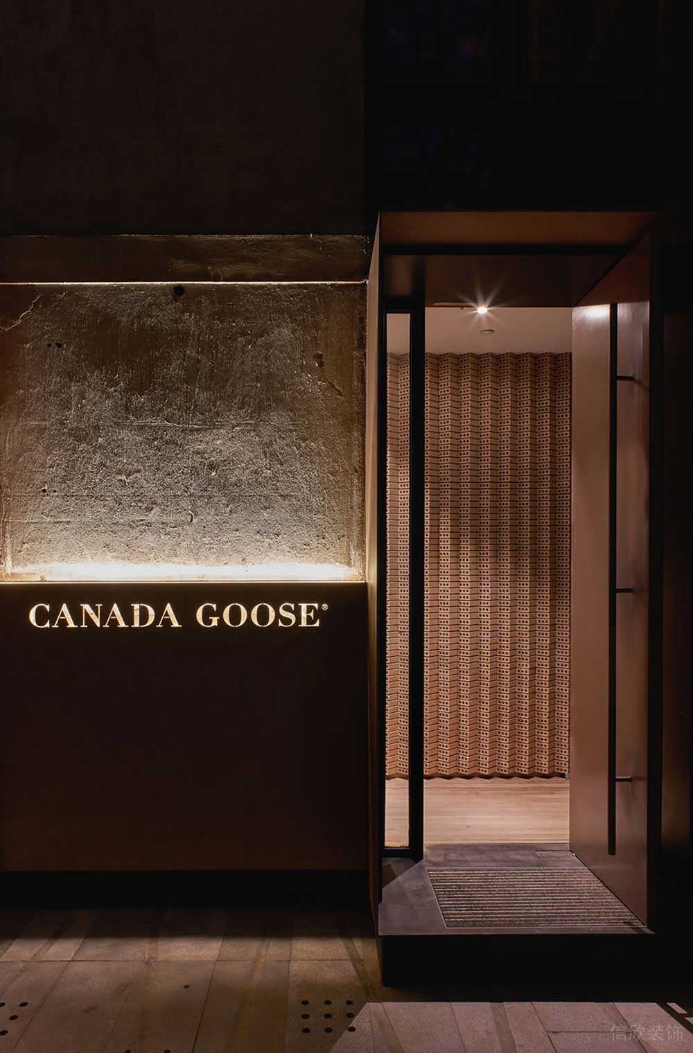 工业风商务办公空间休闲区入口门廊装修图