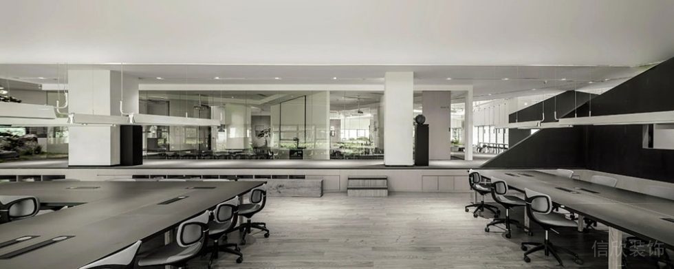 现代风格办公室项目多功能办公厅装修图
