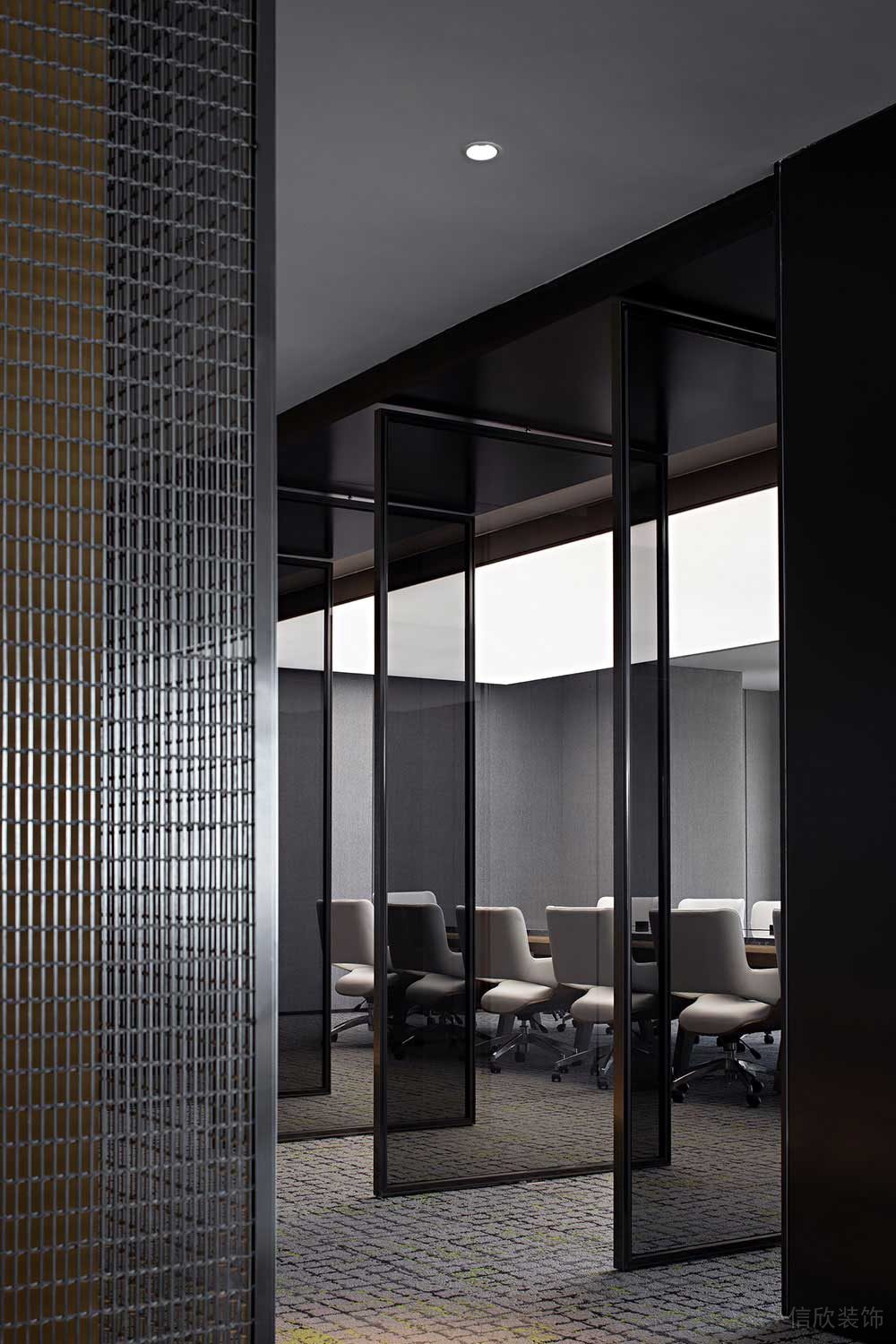 现代风格办公室项目门廊设计装修图