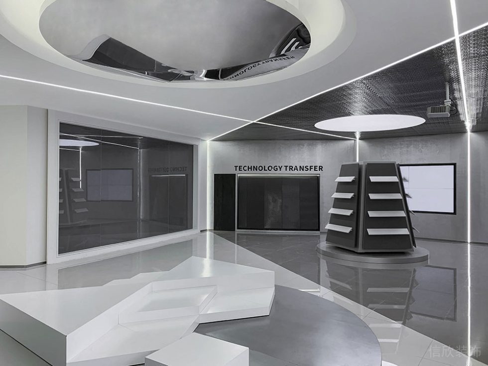 现代风格商务办公场所产品展厅空间设计装修图