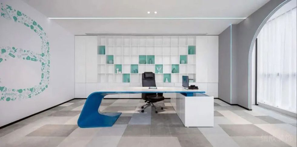 现代风格商务办公空间合伙人办公室装修图