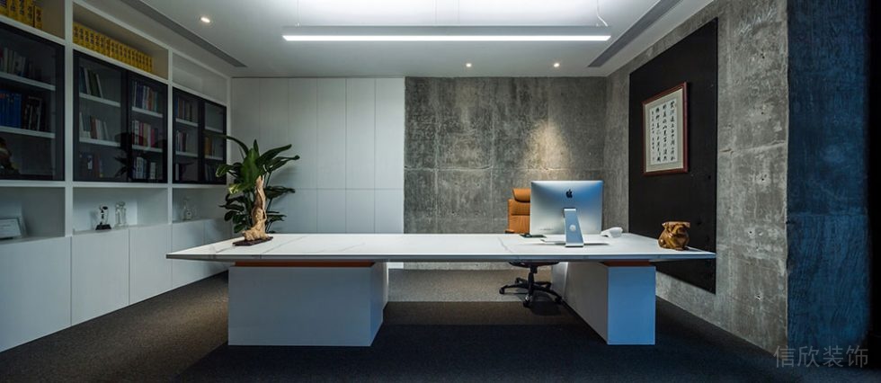 新中式风格办公空间总裁办公室装饰装修图