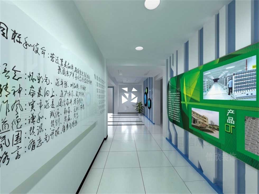 电子公司企业展厅走廊装修设计 电子公司企业展厅走廊装修设计