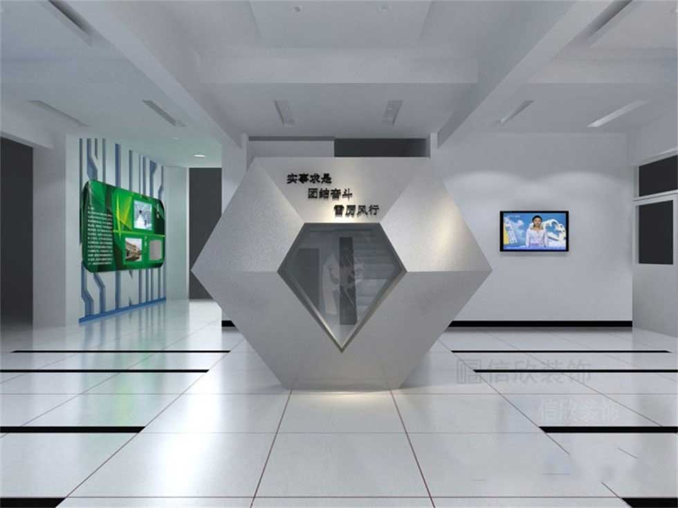 电子公司企业展厅大厅装修设计 电子公司企业展厅大厅装修设计