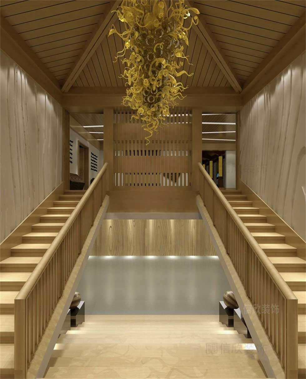 木业产品展厅楼梯装修设计