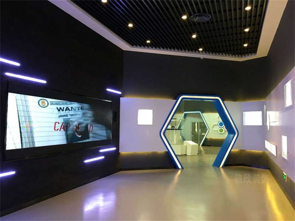 高科技企业展厅小放映厅装修设计