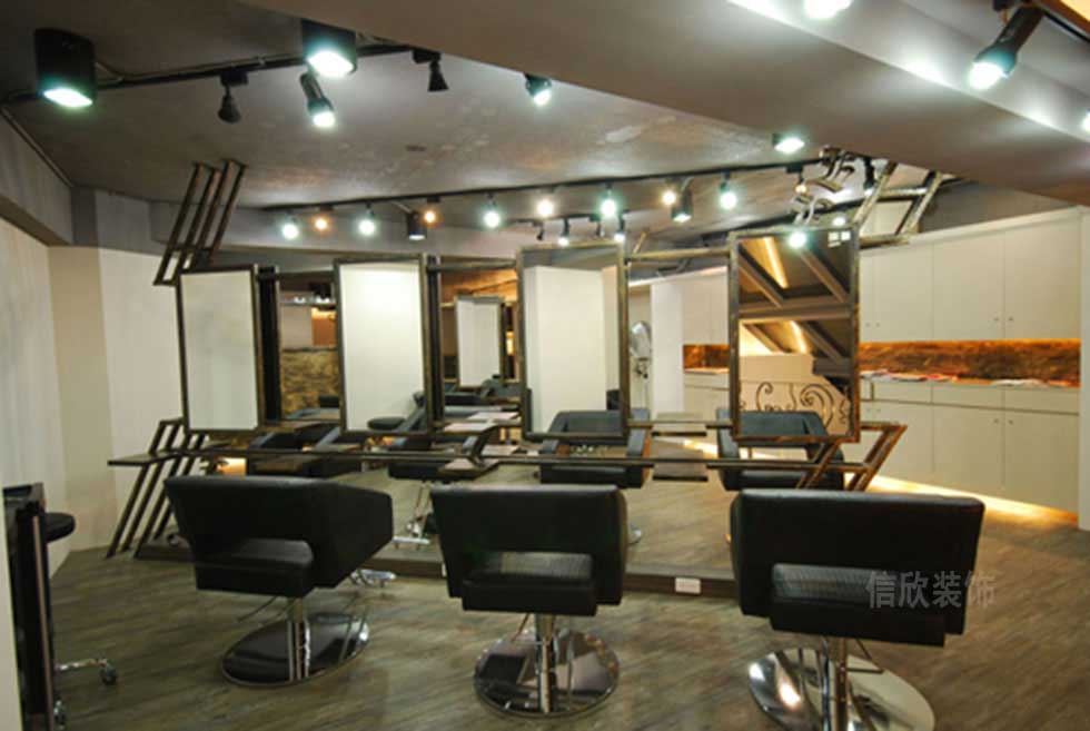 100平米复式美发店造型区装修设计