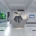 博物馆展厅创意设计金属体和造型通体瓷砖铺贴现代简约效果图