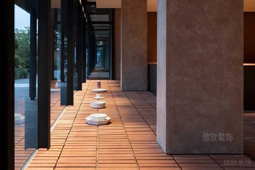 简约风格办公室大堂门廊艺术陈设效果图