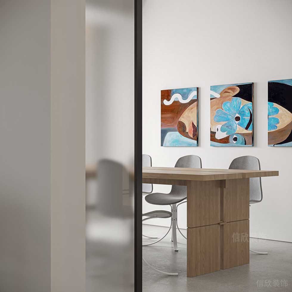 简约风格艺术机构办公空间会议室设计图